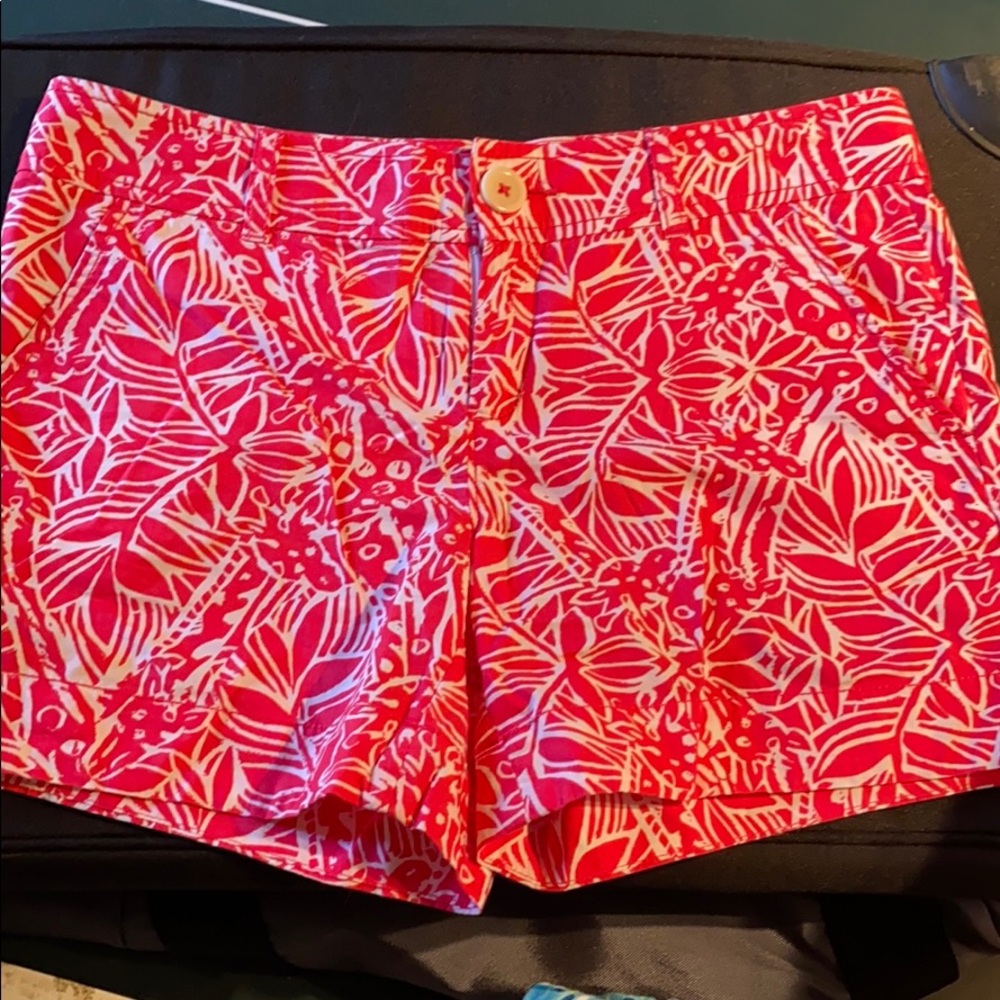 Pink and white Lilly Pulitzer shorts